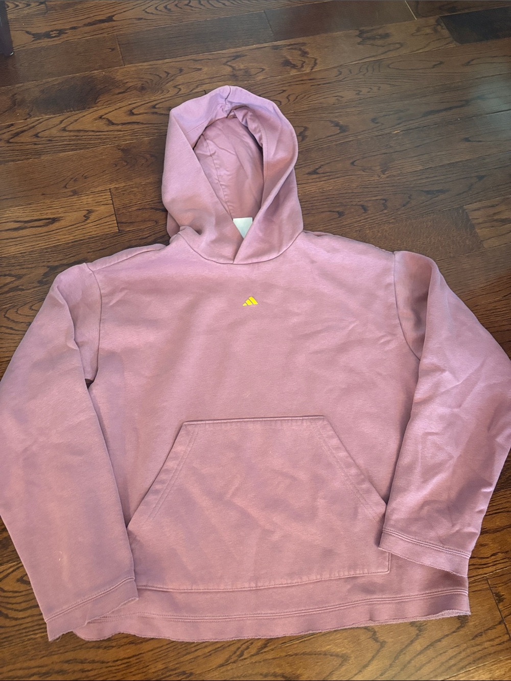 Womens Pink Adidas Hooded Sweatshirt